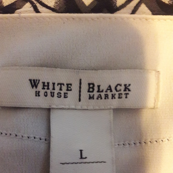 WHBM geometric-print ruffle tank - Picture 4 of 7